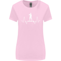 Paddleboard Pulse Paddle Boarding ECG Womens Wider Cut T-Shirt Light Pink