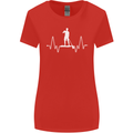 Paddleboard Pulse Paddle Boarding ECG Womens Wider Cut T-Shirt Red