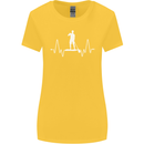 Paddleboard Pulse Paddle Boarding ECG Womens Wider Cut T-Shirt Yellow