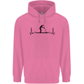 Paddleboarding ECG Paddleboard Pulse Childrens Kids Hoodie Azalea
