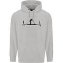 Paddleboarding ECG Paddleboard Pulse Childrens Kids Hoodie Sports Grey