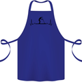 Paddleboarding ECG Paddleboard Pulse Cotton Apron 100% Organic Royal Blue