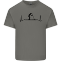 Paddleboarding ECG Paddleboard Pulse Kids T-Shirt Childrens Charcoal