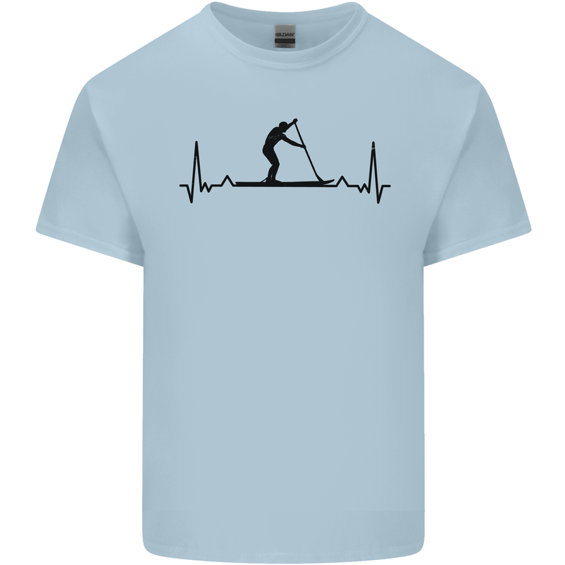 Paddleboarding ECG Paddleboard Pulse Kids T-Shirt Childrens Light Blue