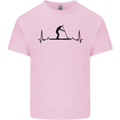 Paddleboarding ECG Paddleboard Pulse Kids T-Shirt Childrens Light Pink