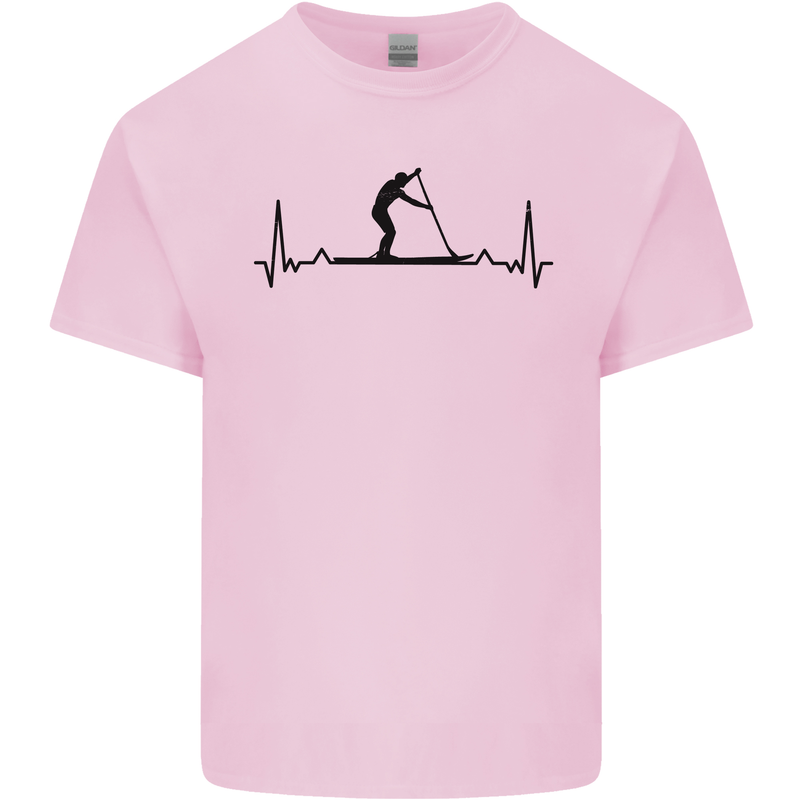 Paddleboarding ECG Paddleboard Pulse Kids T-Shirt Childrens Light Pink