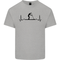 Paddleboarding ECG Paddleboard Pulse Kids T-Shirt Childrens Sports Grey