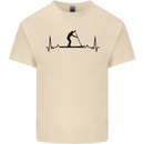 Paddleboarding ECG Paddleboard Pulse Mens Cotton T-Shirt Tee Top Natural