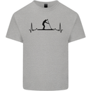 Paddleboarding ECG Paddleboard Pulse Mens Cotton T-Shirt Tee Top Sports Grey