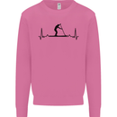 Paddleboarding ECG Paddleboard Pulse Mens Sweatshirt Jumper Azalea