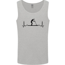 Paddleboarding ECG Paddleboard Pulse Mens Vest Tank Top Sports Grey