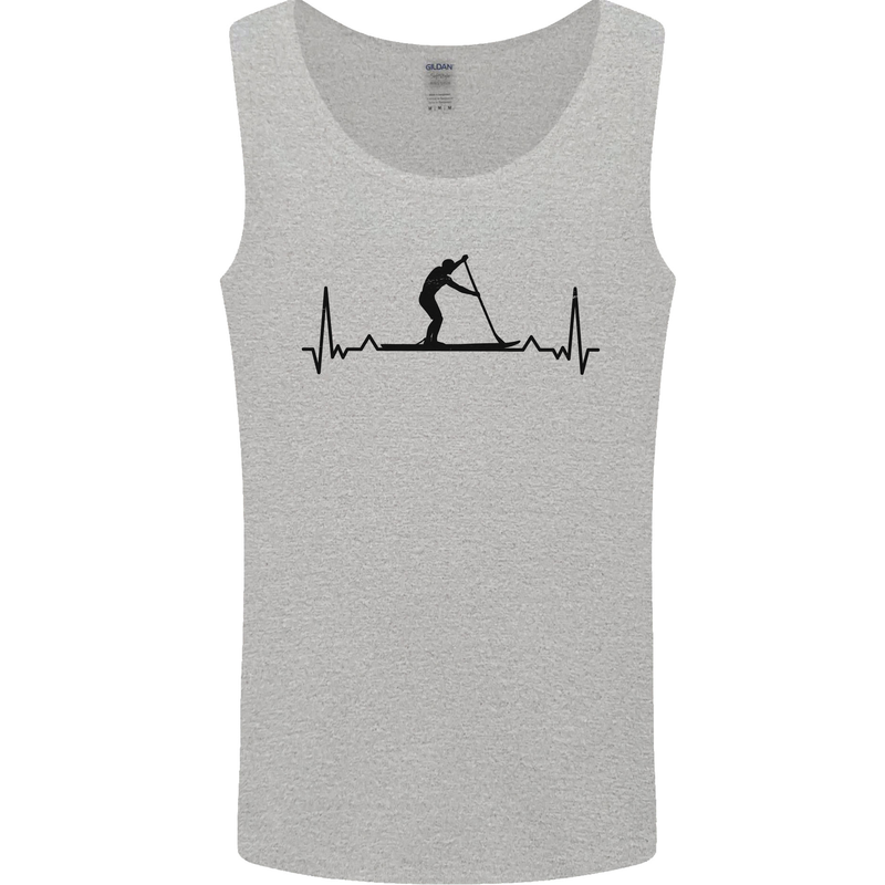 Paddleboarding ECG Paddleboard Pulse Mens Vest Tank Top Sports Grey