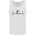 Paddleboarding ECG Paddleboard Pulse Mens Vest Tank Top White