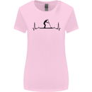 Paddleboarding ECG Paddleboard Pulse Womens Wider Cut T-Shirt Light Pink