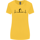 Paddleboarding ECG Paddleboard Pulse Womens Wider Cut T-Shirt Yellow