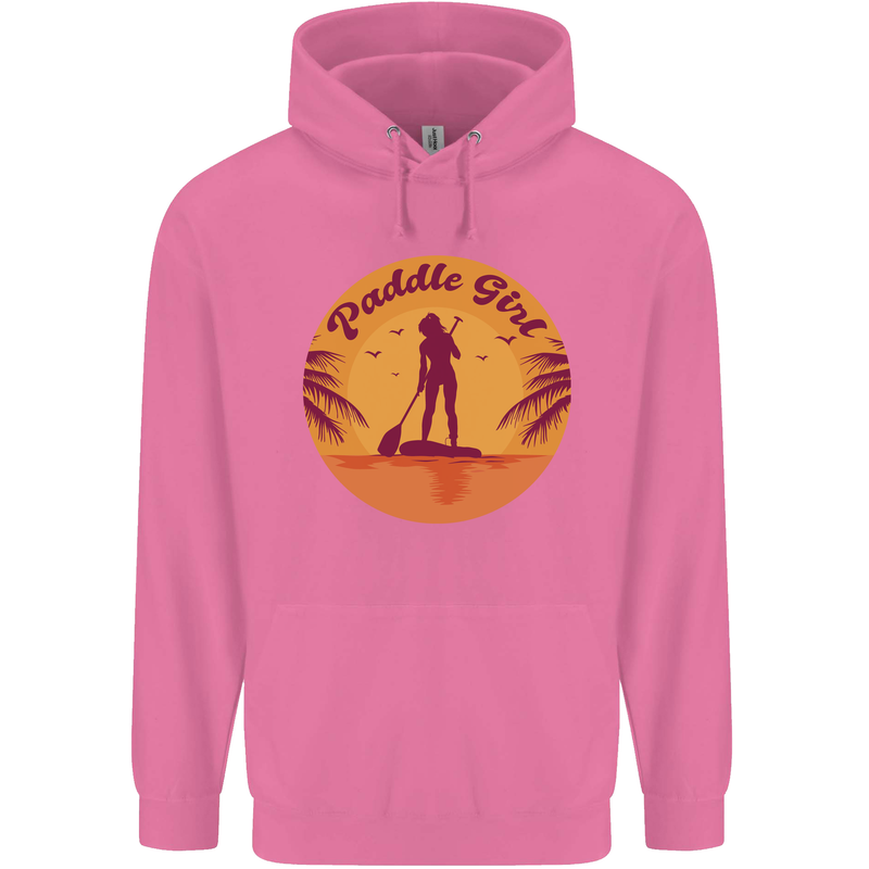 Paddleboarding Girl Childrens Kids Hoodie Azalea