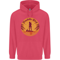 Paddleboarding Girl Childrens Kids Hoodie Heliconia