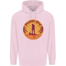 Paddleboarding Girl Childrens Kids Hoodie Light Pink