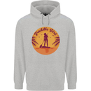 Paddleboarding Girl Childrens Kids Hoodie Sports Grey