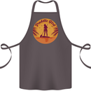 Paddleboarding Girl Cotton Apron 100% Organic Dark Grey