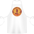 Paddleboarding Girl Cotton Apron 100% Organic White