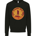 Paddleboarding Girl Kids Sweatshirt Jumper Black