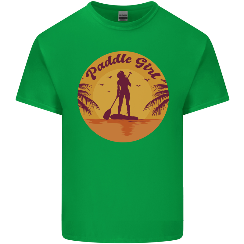 Paddleboarding Girl Kids T-Shirt Childrens Irish Green