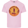 Paddleboarding Girl Kids T-Shirt Childrens Light Pink