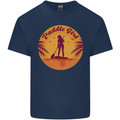 Paddleboarding Girl Kids T-Shirt Childrens Navy Blue