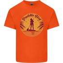 Paddleboarding Girl Kids T-Shirt Childrens Orange
