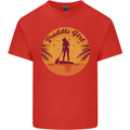 Paddleboarding Girl Kids T-Shirt Childrens Red