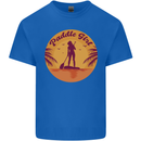 Paddleboarding Girl Kids T-Shirt Childrens Royal Blue