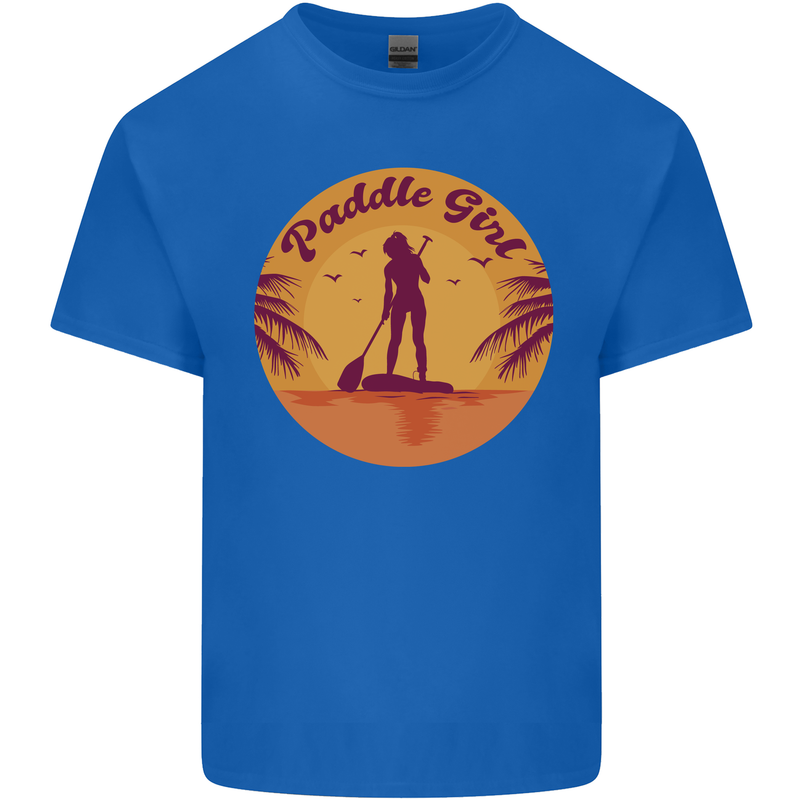 Paddleboarding Girl Kids T-Shirt Childrens Royal Blue