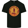 Paddleboarding Girl Mens Cotton T-Shirt Tee Top Black