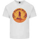 Paddleboarding Girl Mens Cotton T-Shirt Tee Top White