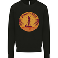 Paddleboarding Girl Mens Sweatshirt Jumper Black