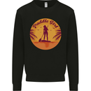 Paddleboarding Girl Mens Sweatshirt Jumper Black