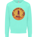 Paddleboarding Girl Mens Sweatshirt Jumper Peppermint