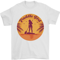 Paddleboarding Girl Mens T-Shirt 100% Cotton White