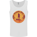 Paddleboarding Girl Mens Vest Tank Top White
