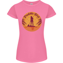 Paddleboarding Girl Womens Petite Cut T-Shirt Azalea