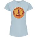 Paddleboarding Girl Womens Petite Cut T-Shirt Light Blue