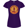 Paddleboarding Girl Womens Petite Cut T-Shirt Purple