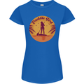 Paddleboarding Girl Womens Petite Cut T-Shirt Royal Blue