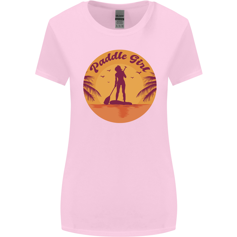 Paddleboarding Girl Womens Wider Cut T-Shirt Light Pink