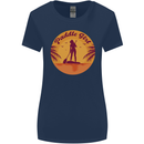 Paddleboarding Girl Womens Wider Cut T-Shirt Navy Blue