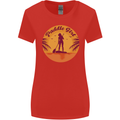 Paddleboarding Girl Womens Wider Cut T-Shirt Red