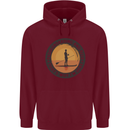 Paddleboarding & Beer Funny Paddleboard Childrens Kids Hoodie Maroon