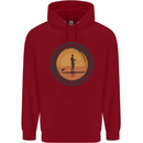 Paddleboarding & Beer Funny Paddleboard Childrens Kids Hoodie Red
