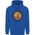 Paddleboarding & Beer Funny Paddleboard Childrens Kids Hoodie Royal Blue